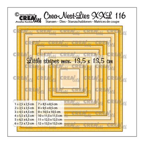 Crea-Nest-Lies XXL - Squares with little stripes
