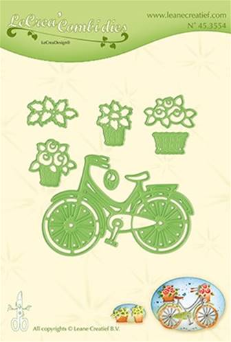 Die - Bicycle with baskets - Vélo avec paniers de fleurs