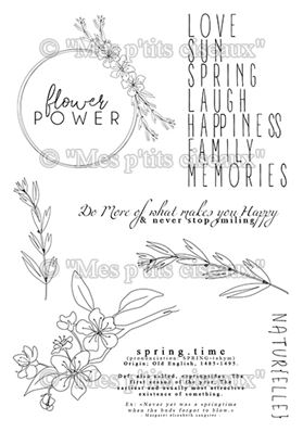 Clear stamps - Flower Power