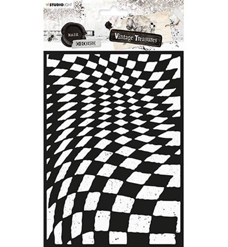 Pochoir - Vintage Treasures - Checkered