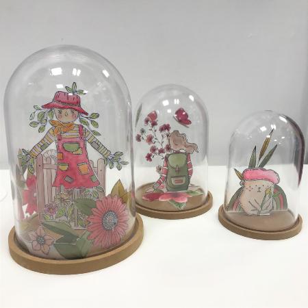 3 Globes transparents