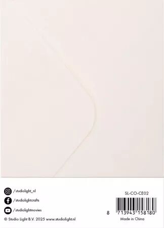10 cartes et enveloppes - cream 