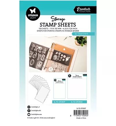 10 feuilles plastifi&eacute;es A6+ pour Storage Case - Studio Light