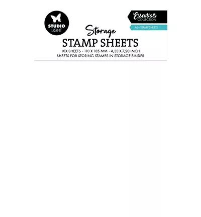 10 feuilles plastifi&eacute;es A6+ pour Storage Case - Studio Light
