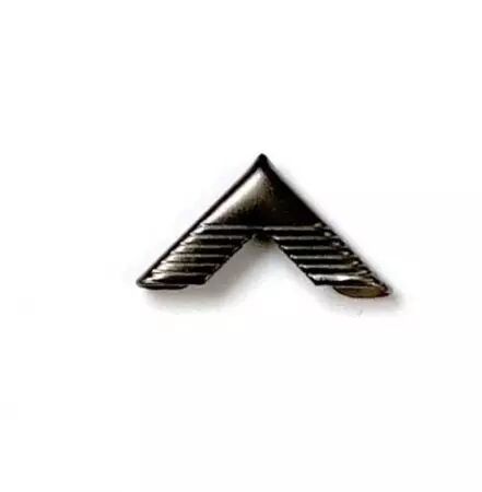 2 Coins métal strié - graphite