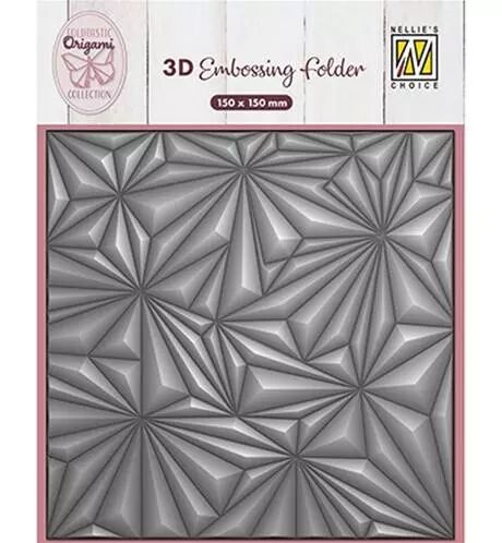 3D embossing folder - Origami Stars