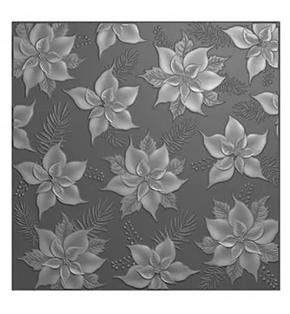 3D embossing folder - Poinsettia