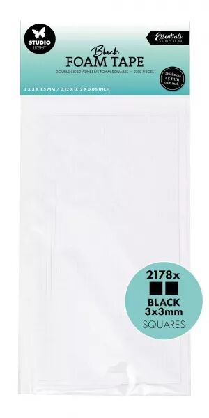 3D foam black - Mousses 3D - 3 x 3 mm - Studio Light