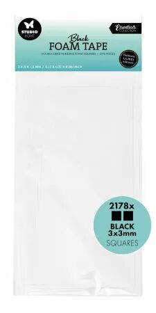 3D foam black - Mousses 3D - 3 x 3 mm - Studio Light