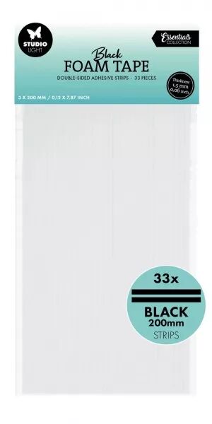 3D foam black - Mousses 3D - 3mm x 20 cm - Studio Light