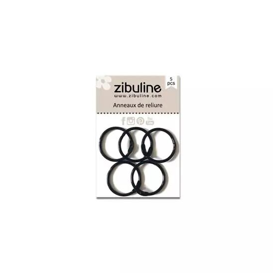 5 anneaux de reliure - Noir - 25 mm int�rieur