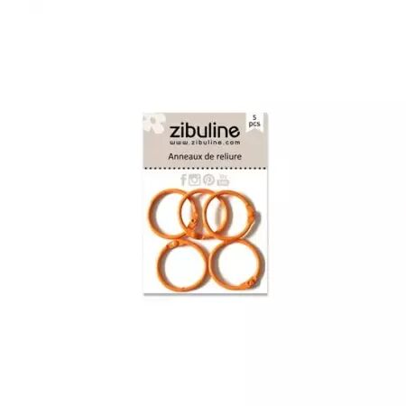 5 anneaux de reliure - Orange - 25 mm intérieur