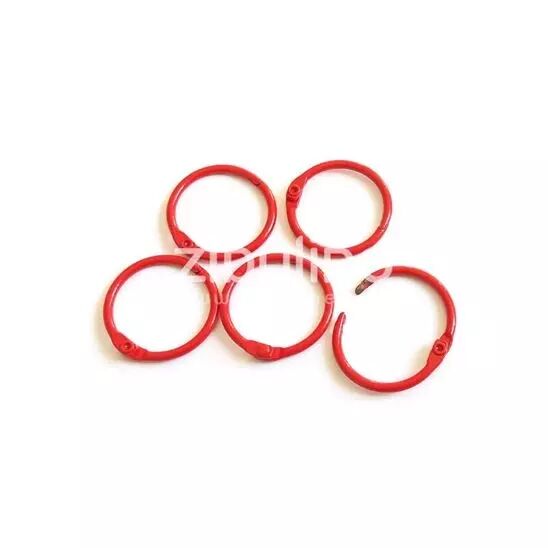 5 anneaux de reliure - Rouge - 25 mm int�rieur