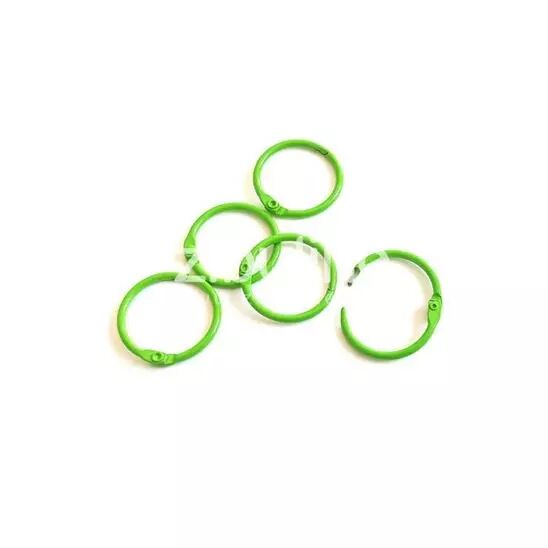 5 anneaux de reliure - Vert fonc� - 25 mm int�rieur
