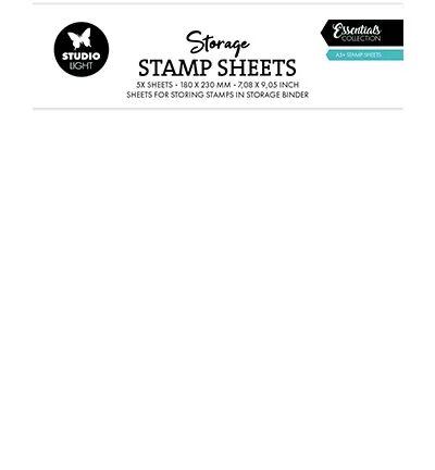 5 feuilles plastifi�es A5+ pour Storage Case - Studio Light