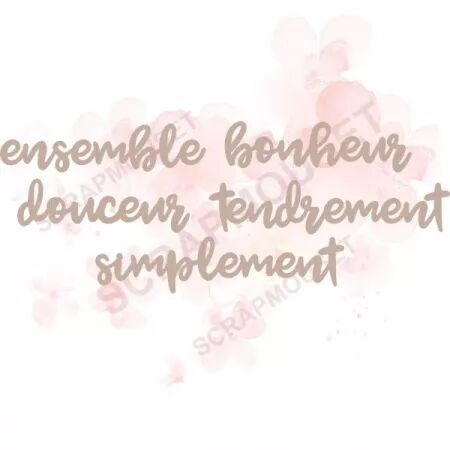 5 mots en carton - Messages