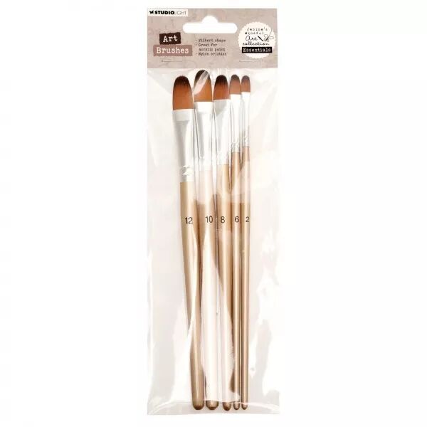 5 pinceaux plats - STUDIO LIGHT