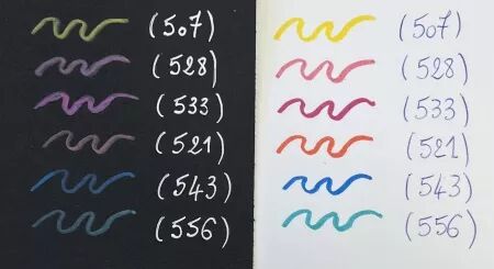 6 marqueurs pointe brush - Couleurs vibrantes