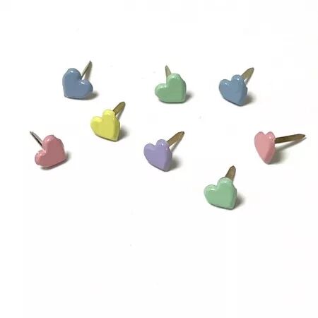8 brads - Coeurs assortiment