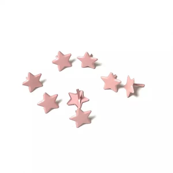 8 brads - Etoiles Roses