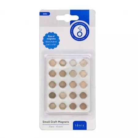 Aimants adh&eacute;sifs 10 mm - 20pcs - Tonic Studios � 