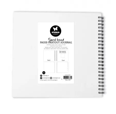 Album/Journal - 20 x 20 cm - Cr&egrave;me - Studio Light