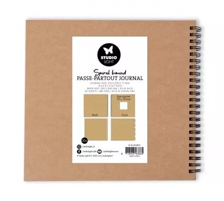 Album/Journal - 20 x 20 cm - Kraft - Studio Light