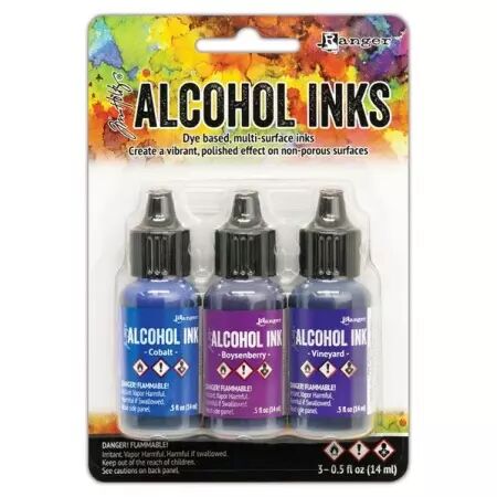 Alcohol Ink - indigo violet spectrum