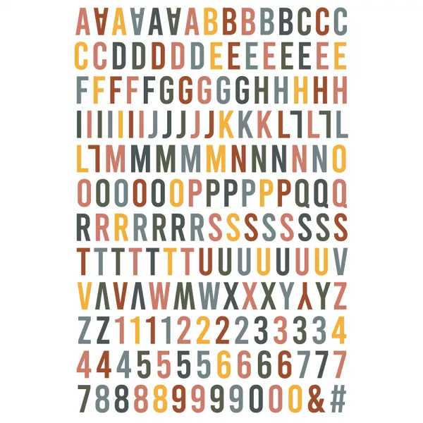 Alphabet relief - Bande Originale Face AB