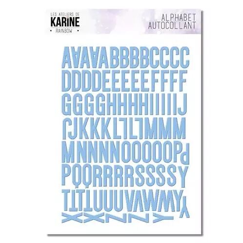 Alphabet stickers - Rainbow - Bleu