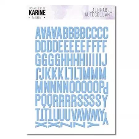 Alphabet stickers - Rainbow - Bleu