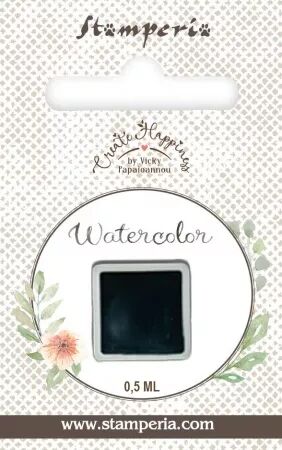 Aquarelle mini godet - Aigue marine