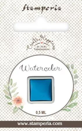 Aquarelle mini godet - Bleu c&eacute;rul&eacute;en