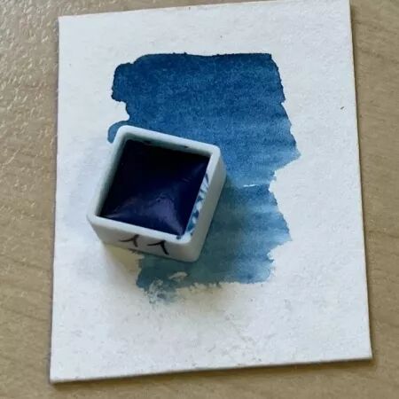 Aquarelle mini godet - Bleu marine