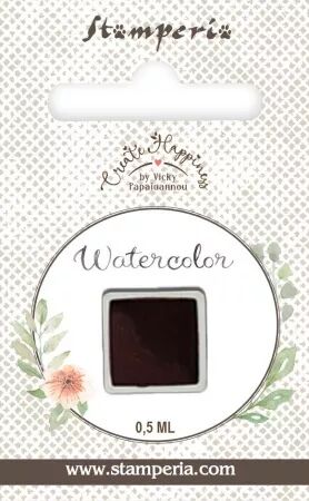 Aquarelle mini godet - Brique