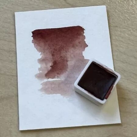 Aquarelle mini godet - Brique