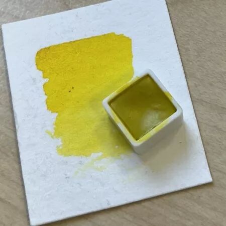 Aquarelle mini godet - Jaune