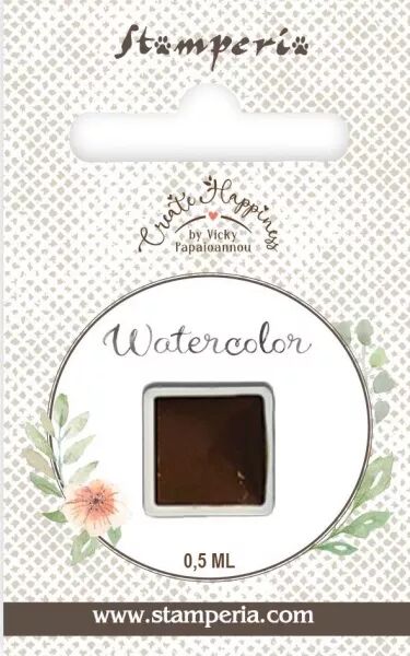 Aquarelle mini godet - Marron