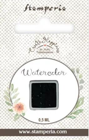 Aquarelle mini godet - Noir