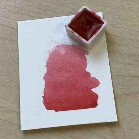 Aquarelle mini godet - Rouge