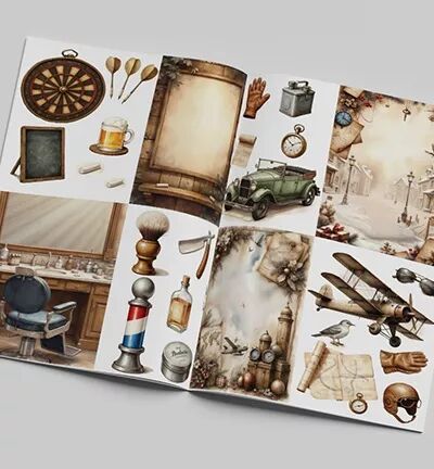 Art journaling & card - Vintage Gentlemen - Creatief Art