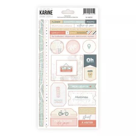 Autocollants 15x30cm - Urban Stories - Ateliers de Karine