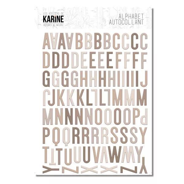 Autocollants Alphabet Multicolore - Histoires au naturel - Ateliers de Karine