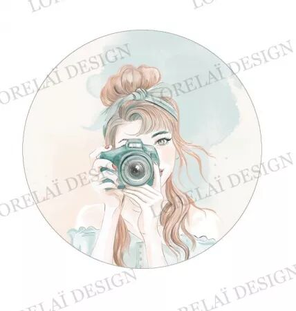 Badge - Carnet d\'évasion - Clic clac - Lorelaï Design