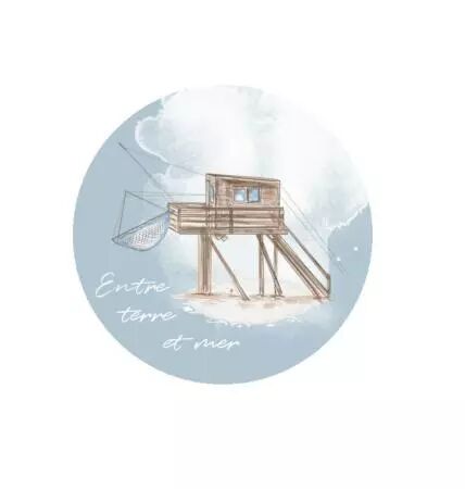 Badge - Entre terre et mer - Cabane de p�cheur