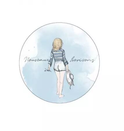 Badge - Entre terre et mer - Nouveaux horizons