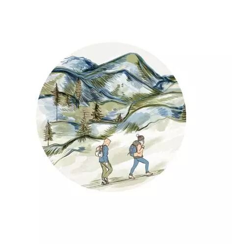 Badge - Oxyg�ne - En randonn�e