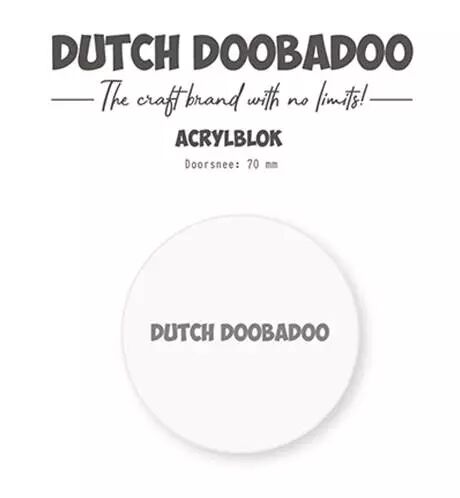 Bloc acrylique ATC rond - 70 mm