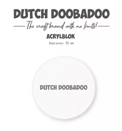 Bloc acrylique ATC rond - 70 mm