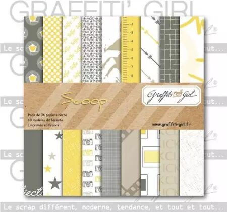 Bloc de papiers - 15x15 cm - Scoop